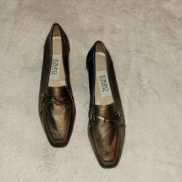 Enzo Angiolini Linear Metallic Bronze Shoes - NEW - Picture 6 of 8